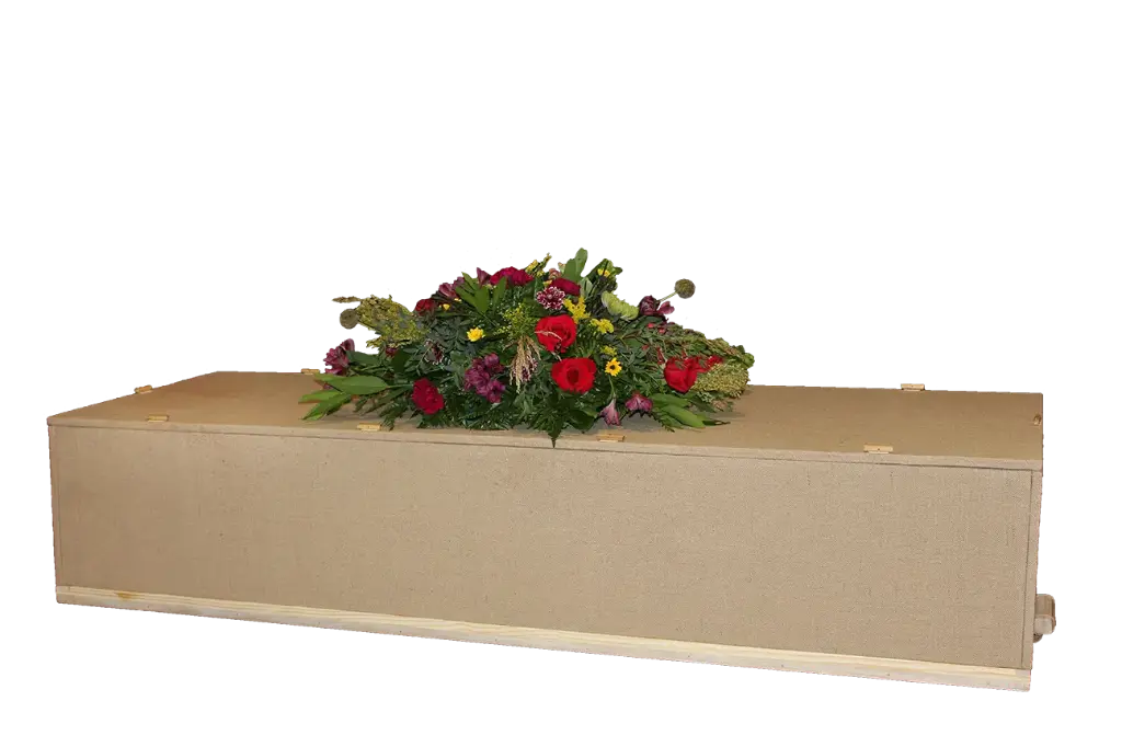 Simple Jute Cremation Container