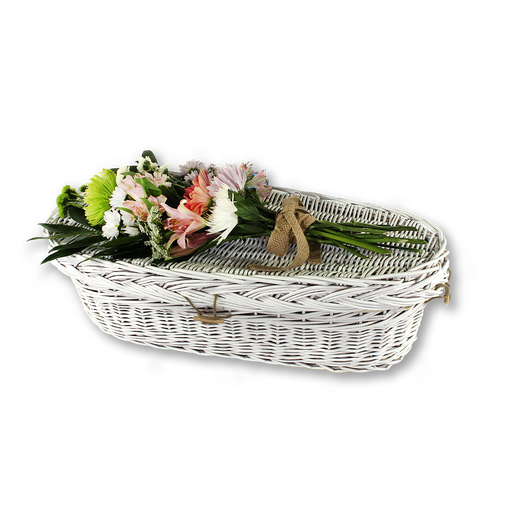 [WIL-CKWH-24] Child Windsor, White Willow Casket (Child 24")