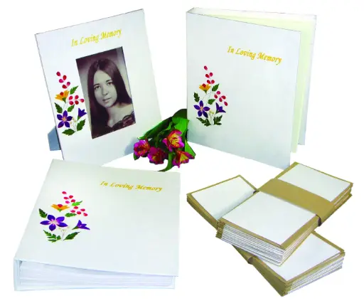 [STN-SET-FL] Memorial Stationery Set (Floral)