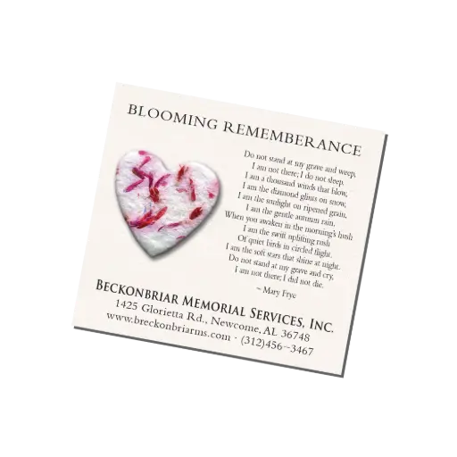 [41BSC-Heart] Blooming Small Card |100 Pack| (Heart)