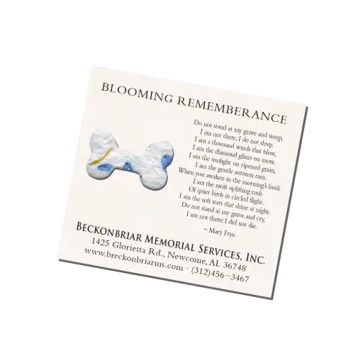 [41BSC-Bone] Blooming Small Card |100 Pack| (Bone)