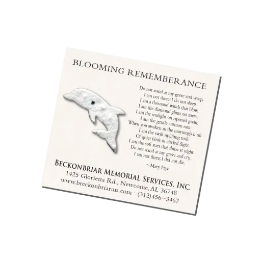 [41BSC-Dolphin] Blooming Small Card (Dolphin)