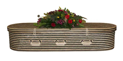 [HBB-CK-65] Hampshire, Herringbone Casket (6'5")