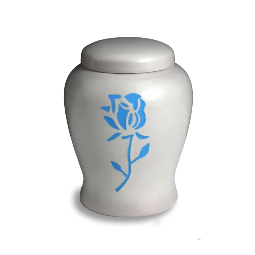 Comfort Urn |Floral| (Blue)