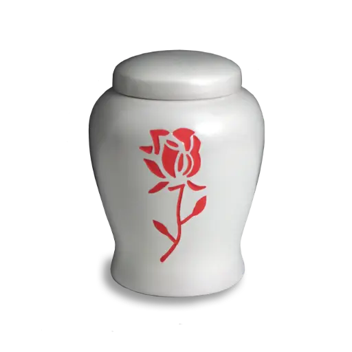 Comfort Urn |Floral| (Red)