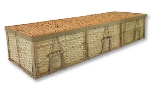 [BAM-CK4PT-65-U] Dorset, 4-Point Bamboo Casket (Unassembled)